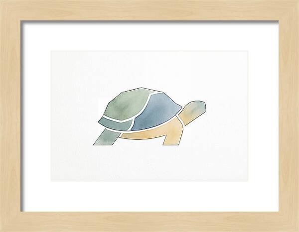 Tortoise In Minimalist Style