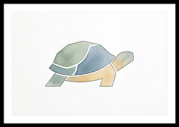 Tortoise In Minimalist Style