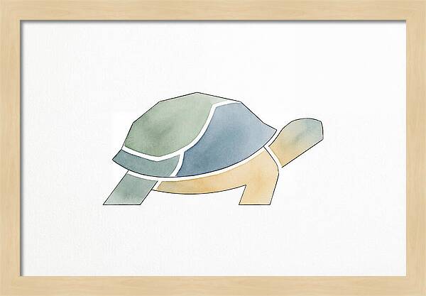 Tortoise In Minimalist Style