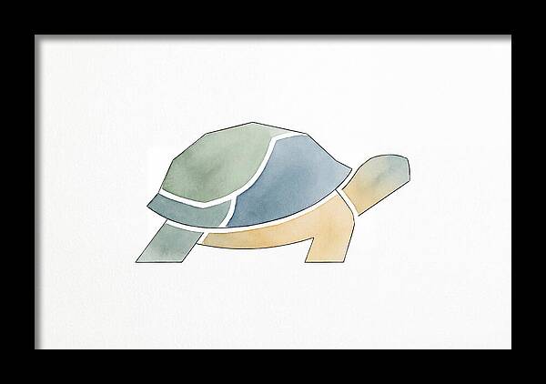Tortoise In Minimalist Style