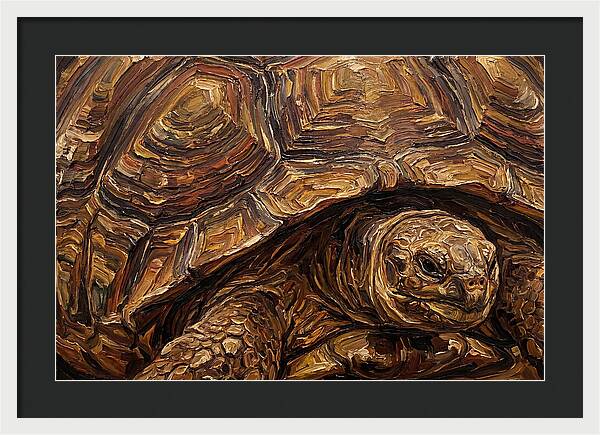 Tortoise In Rich Textures