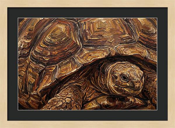 Tortoise In Rich Textures