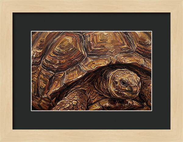 Tortoise In Rich Textures