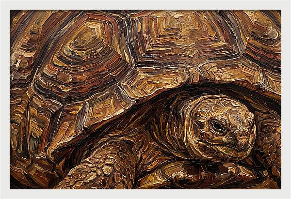 Tortoise In Rich Textures