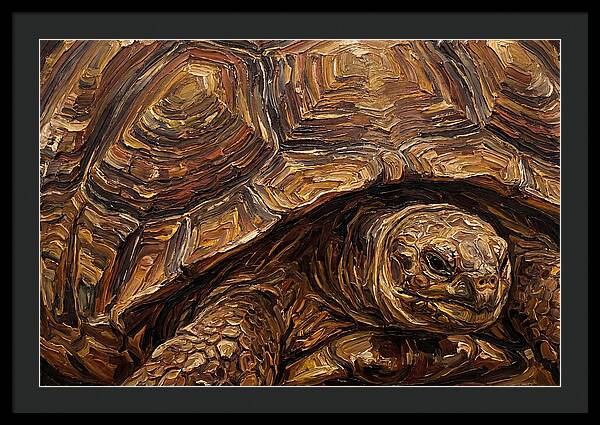 Tortoise In Rich Textures