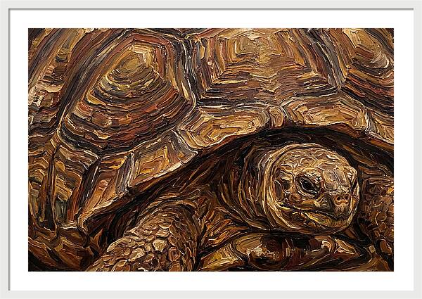 Tortoise In Rich Textures