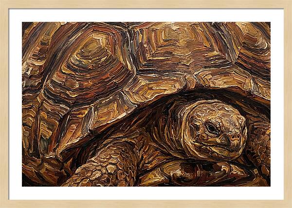 Tortoise In Rich Textures