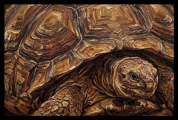 Tortoise In Rich Textures