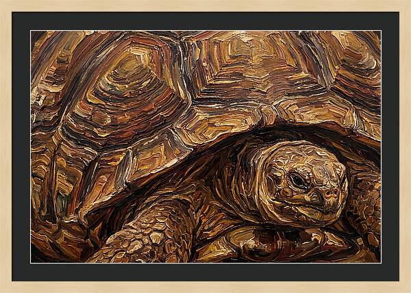 Tortoise In Rich Textures