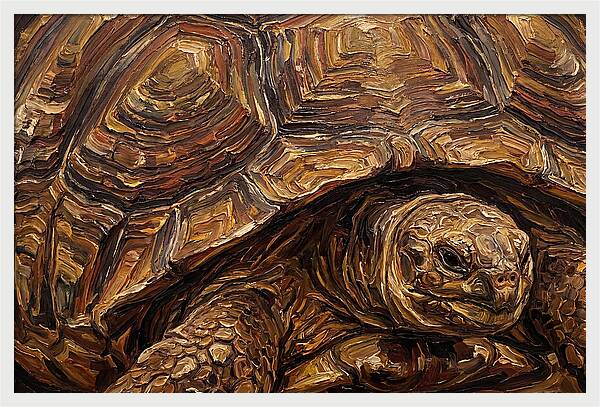 Tortoise In Rich Textures