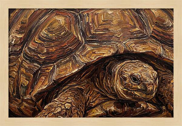 Tortoise In Rich Textures