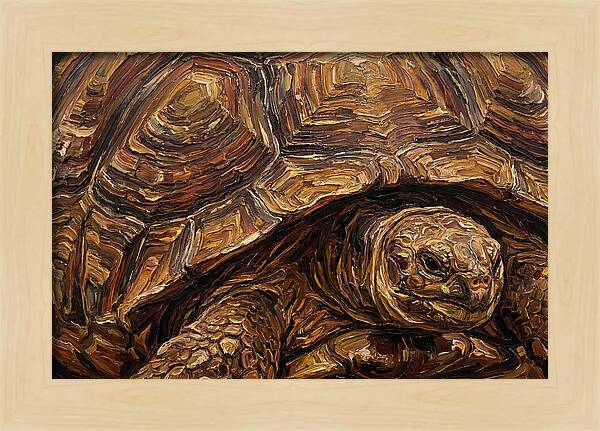 Tortoise In Rich Textures