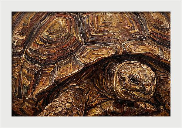 Tortoise In Rich Textures