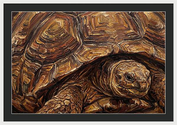 Tortoise In Rich Textures