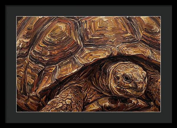 Tortoise In Rich Textures