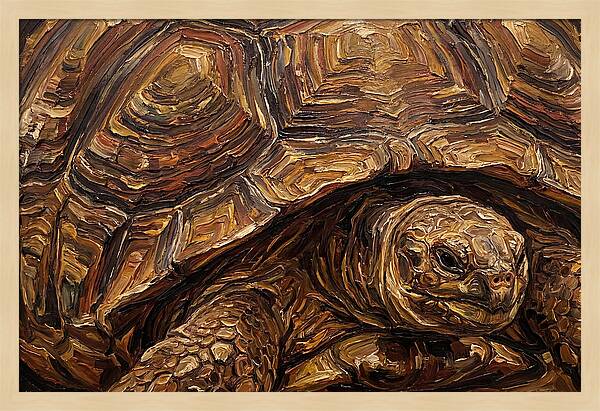 Tortoise In Rich Textures