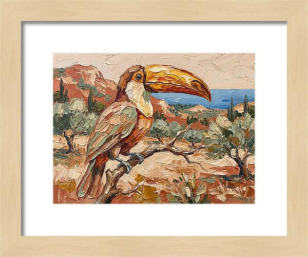 Toucan In Mediterranean Landscape