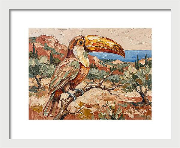 Toucan In Mediterranean Landscape