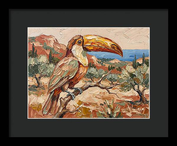 Toucan In Mediterranean Landscape