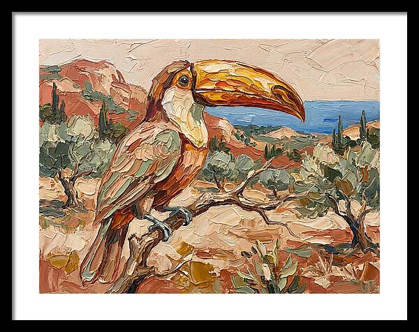 Toucan In Mediterranean Landscape