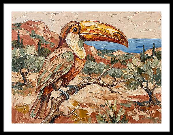 Toucan In Mediterranean Landscape