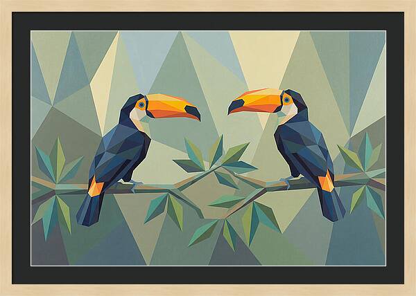 Toucans In Geometric Harmony