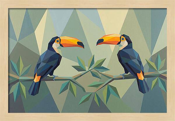 Toucans In Geometric Harmony