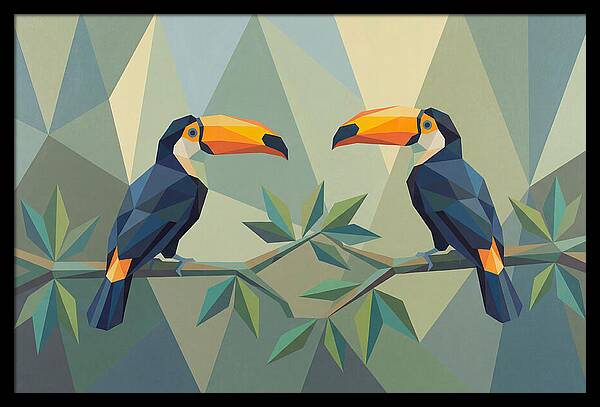 Toucans In Geometric Harmony