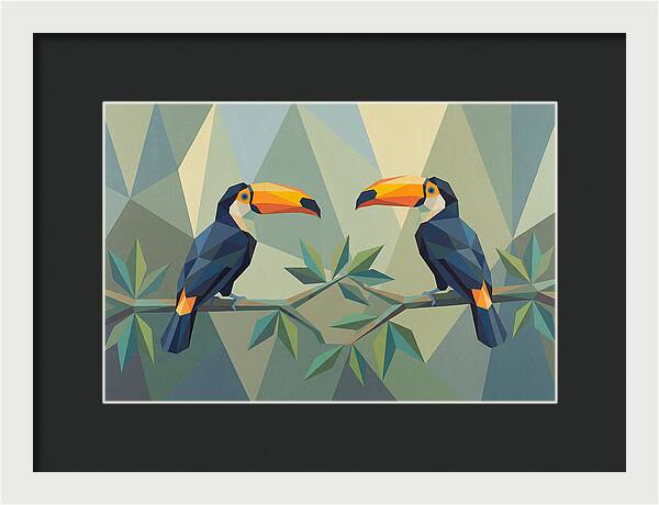 Toucans In Geometric Harmony
