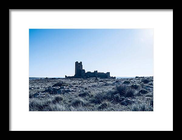 Tower Ruins Silhouetted Against Horizon