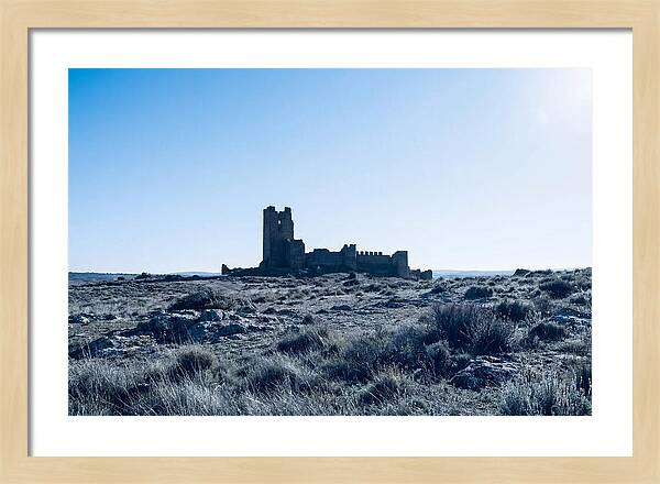Tower Ruins Silhouetted Against Horizon