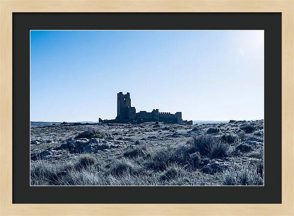 Tower Ruins Silhouetted Against Horizon