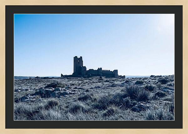 Tower Ruins Silhouetted Against Horizon