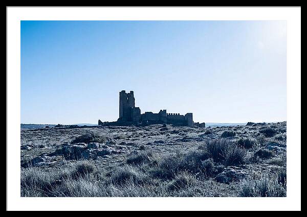 Tower Ruins Silhouetted Against Horizon