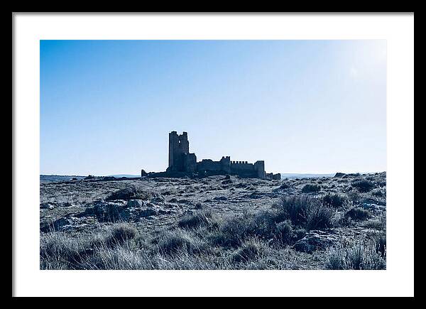 Tower Ruins Silhouetted Against Horizon