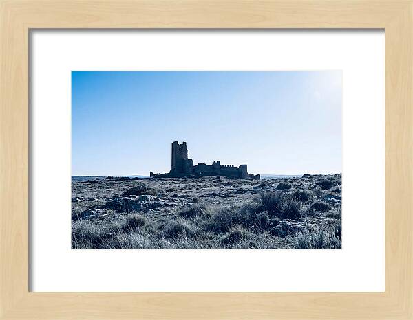 Tower Ruins Silhouetted Against Horizon