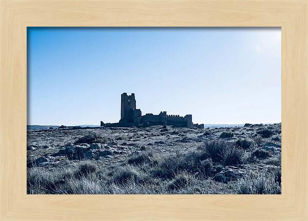Tower Ruins Silhouetted Against Horizon