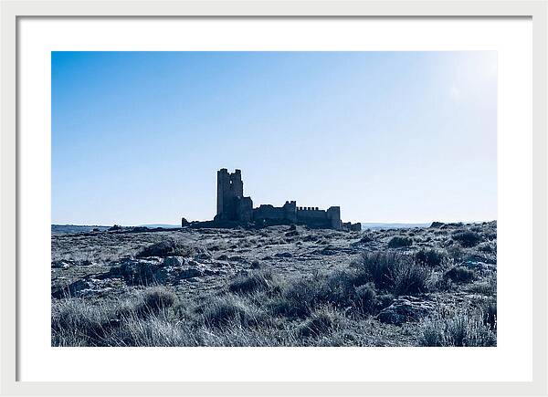 Tower Ruins Silhouetted Against Horizon