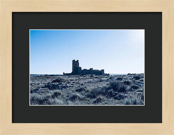 Tower Ruins Silhouetted Against Horizon