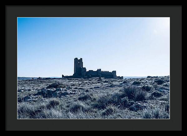 Tower Ruins Silhouetted Against Horizon