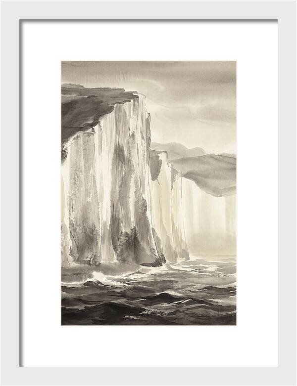 Towering White Chalk Cliffs