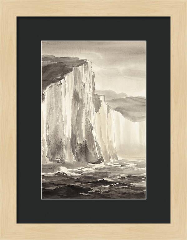 Towering White Chalk Cliffs