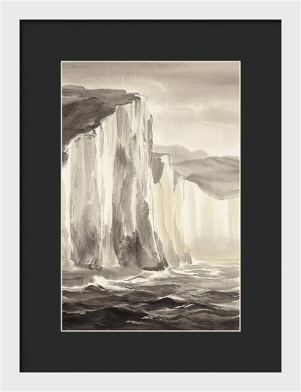 Towering White Chalk Cliffs