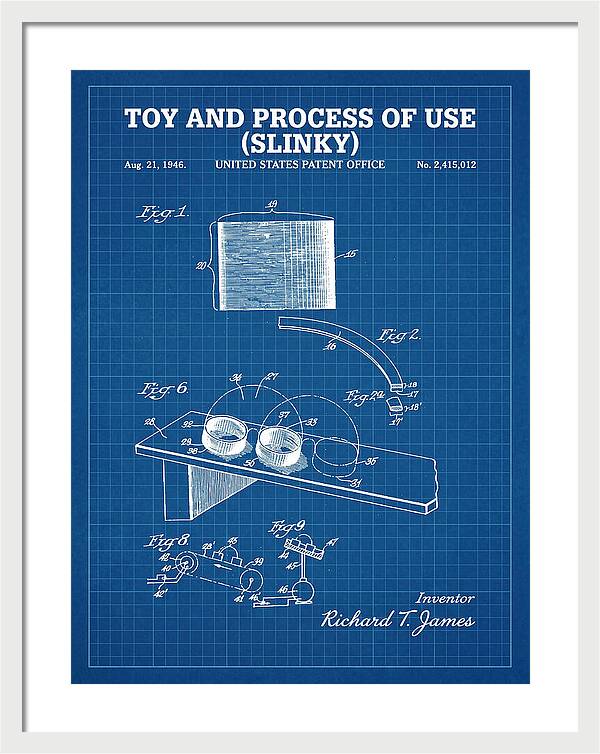 Toy And Process Of Use Slinky Blueprint Patent Us2415012a