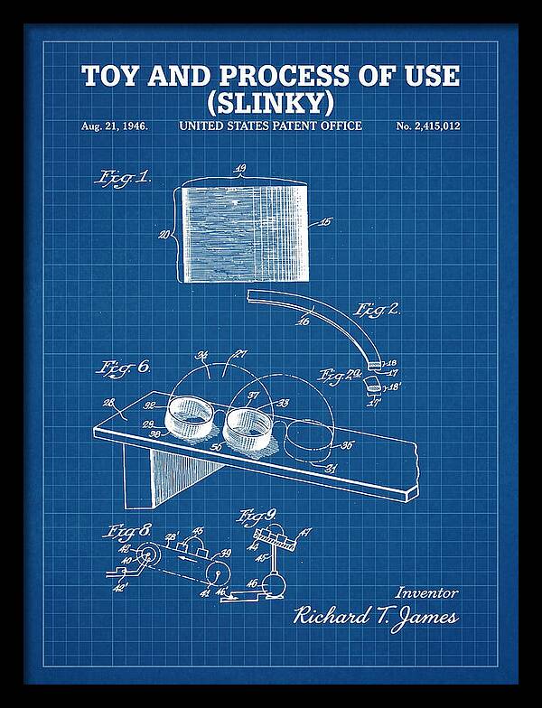Toy And Process Of Use Slinky Blueprint Patent Us2415012a