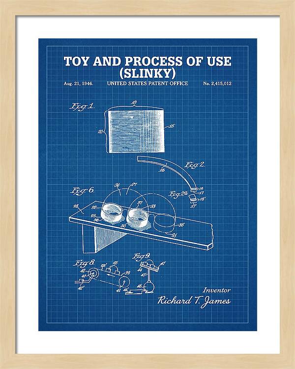 Toy And Process Of Use Slinky Blueprint Patent Us2415012a