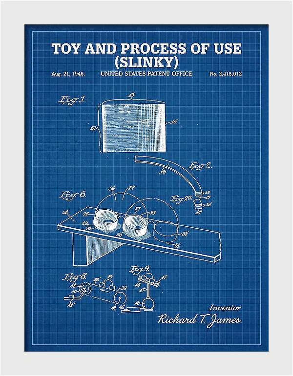 Toy And Process Of Use Slinky Blueprint Patent Us2415012a