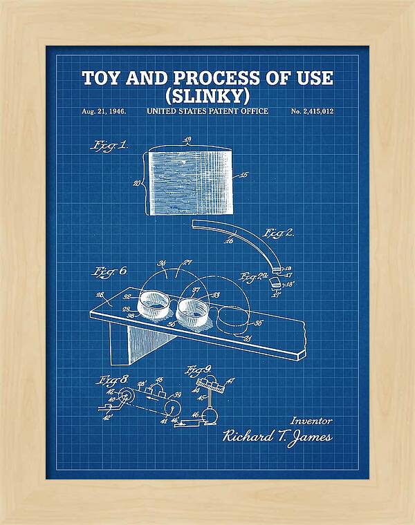 Toy And Process Of Use Slinky Blueprint Patent Us2415012a