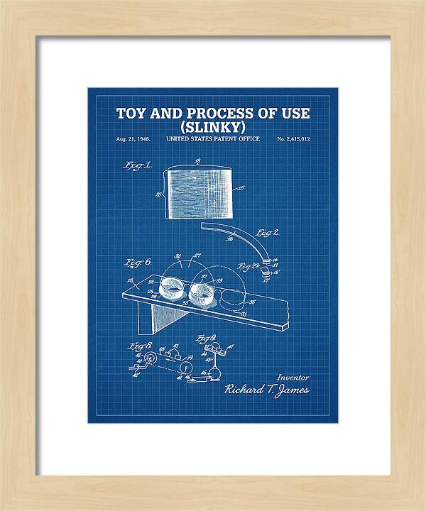 Toy And Process Of Use Slinky Blueprint Patent Us2415012a
