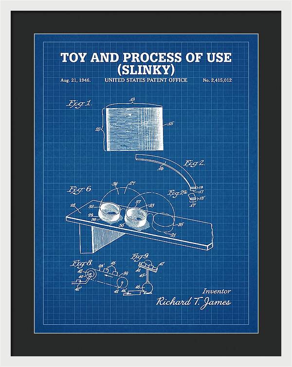 Toy And Process Of Use Slinky Blueprint Patent Us2415012a